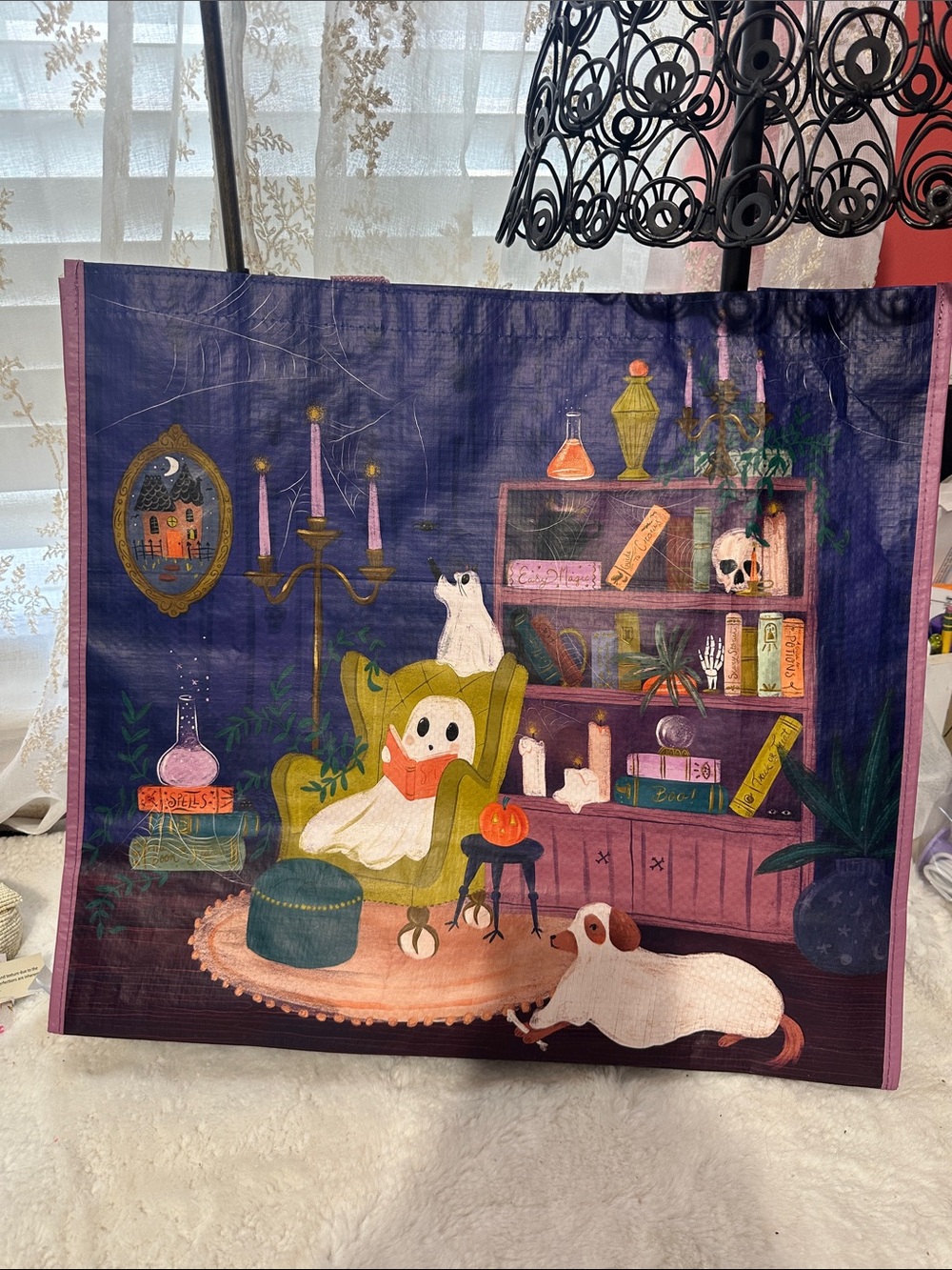 Halloween recycle tote bag